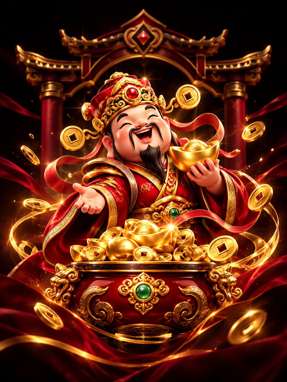 ภาพเกม PG Cai Shen Wins ที่ออกแบบใหม่สำหรับ g2g289 - จีทูจี289